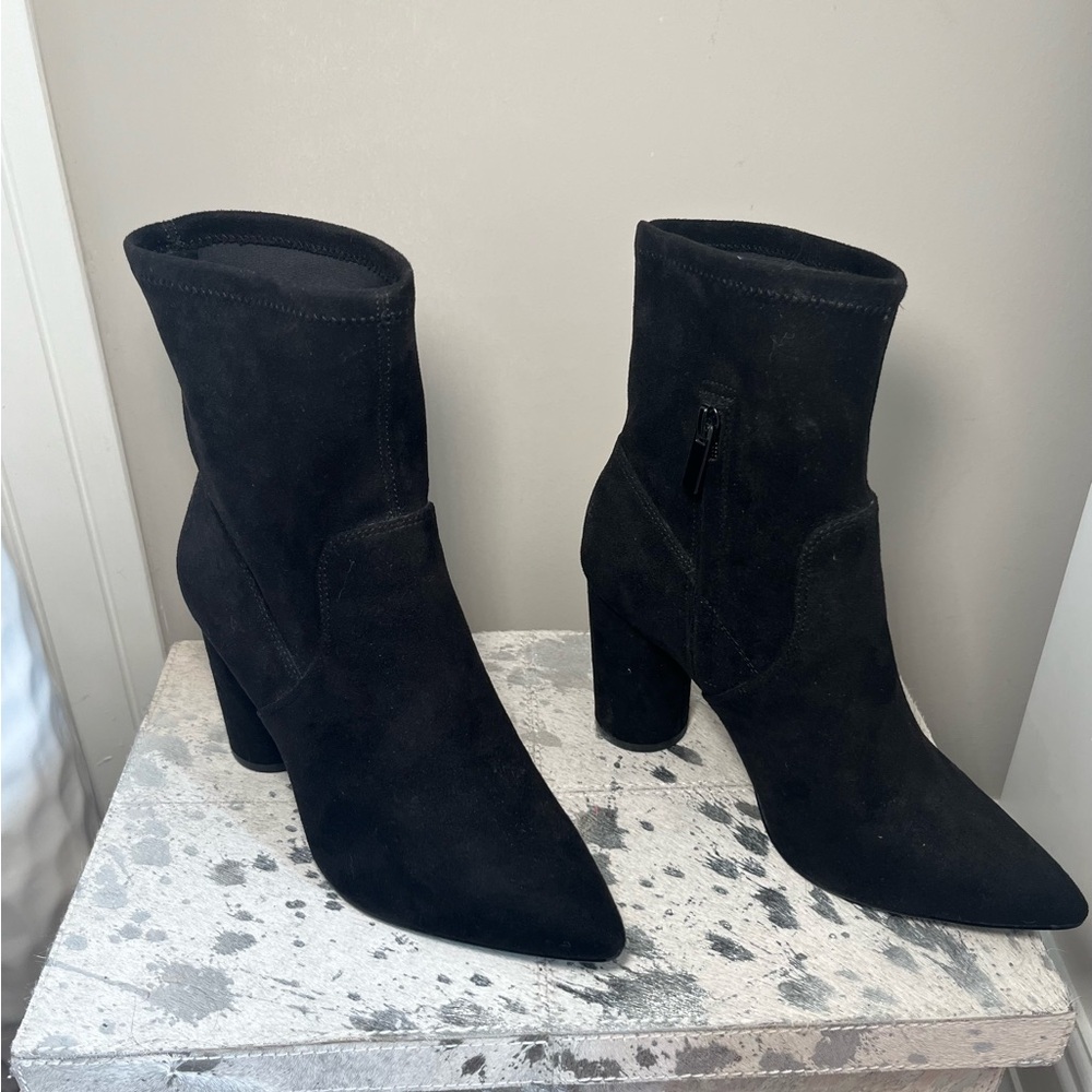 BCBG suede booties